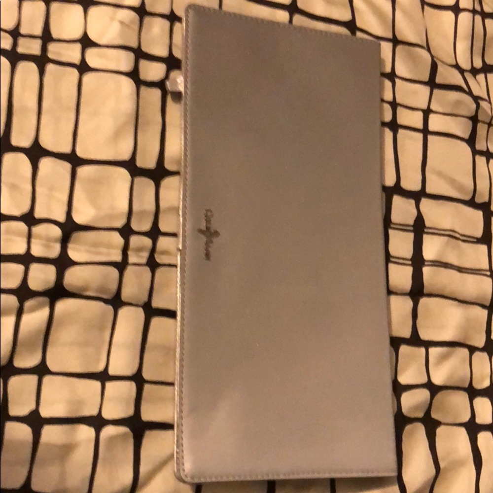 Cole Haan silver clutch